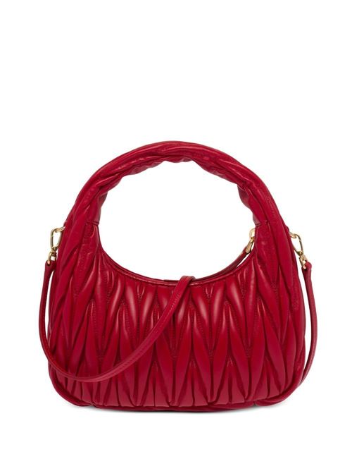 Red leather matelassé hobo Wander bag MIU MIU | 5BC125V-OOYAN88F0011